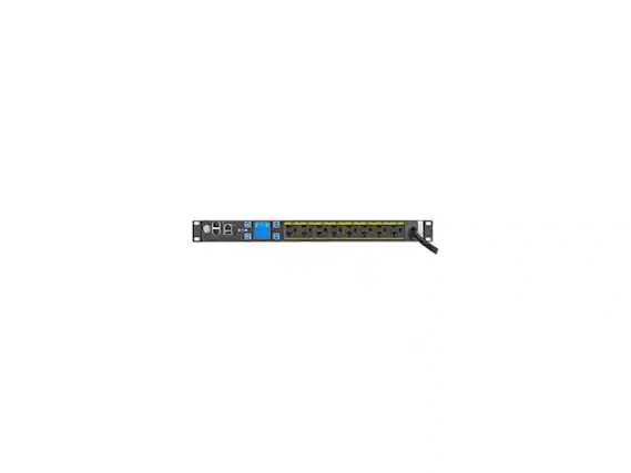 Front. Eaton - Eaton ePDU Metered 8-Outlet PDU - black.