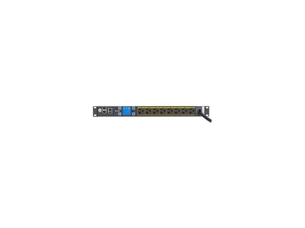 Front. Eaton - Eaton ePDU Metered 8-Outlet PDU - black.