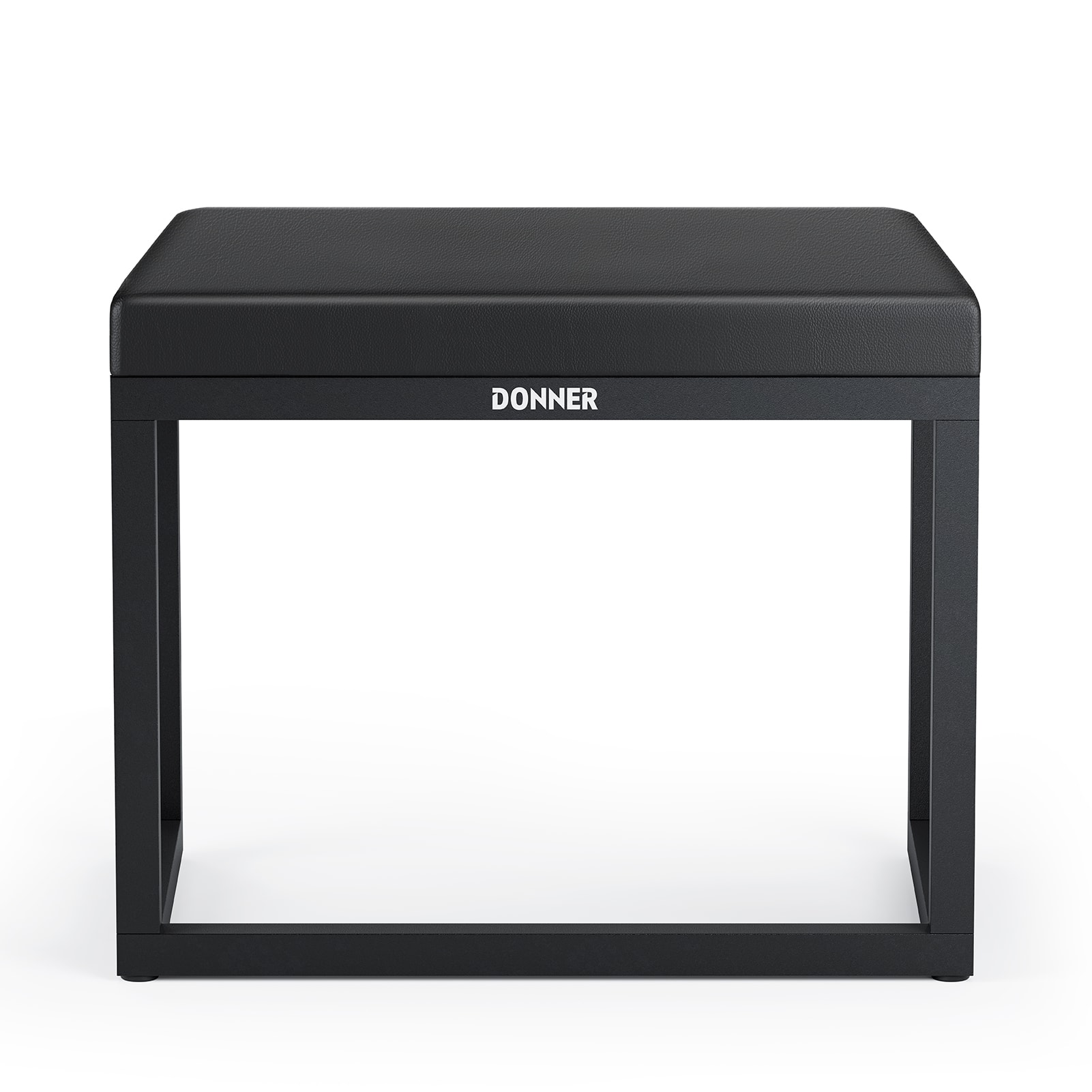 Front. Donner music - Donner DKB-200 Home Style Corrosion Resistant Metal Piano Bench - Black.