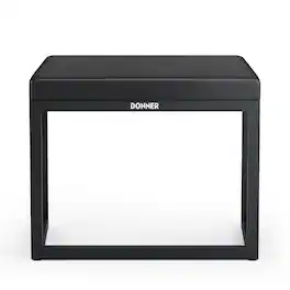 Donner music - Donner DKB-200 Home Style Corrosion Resistant Metal Piano Bench - Black