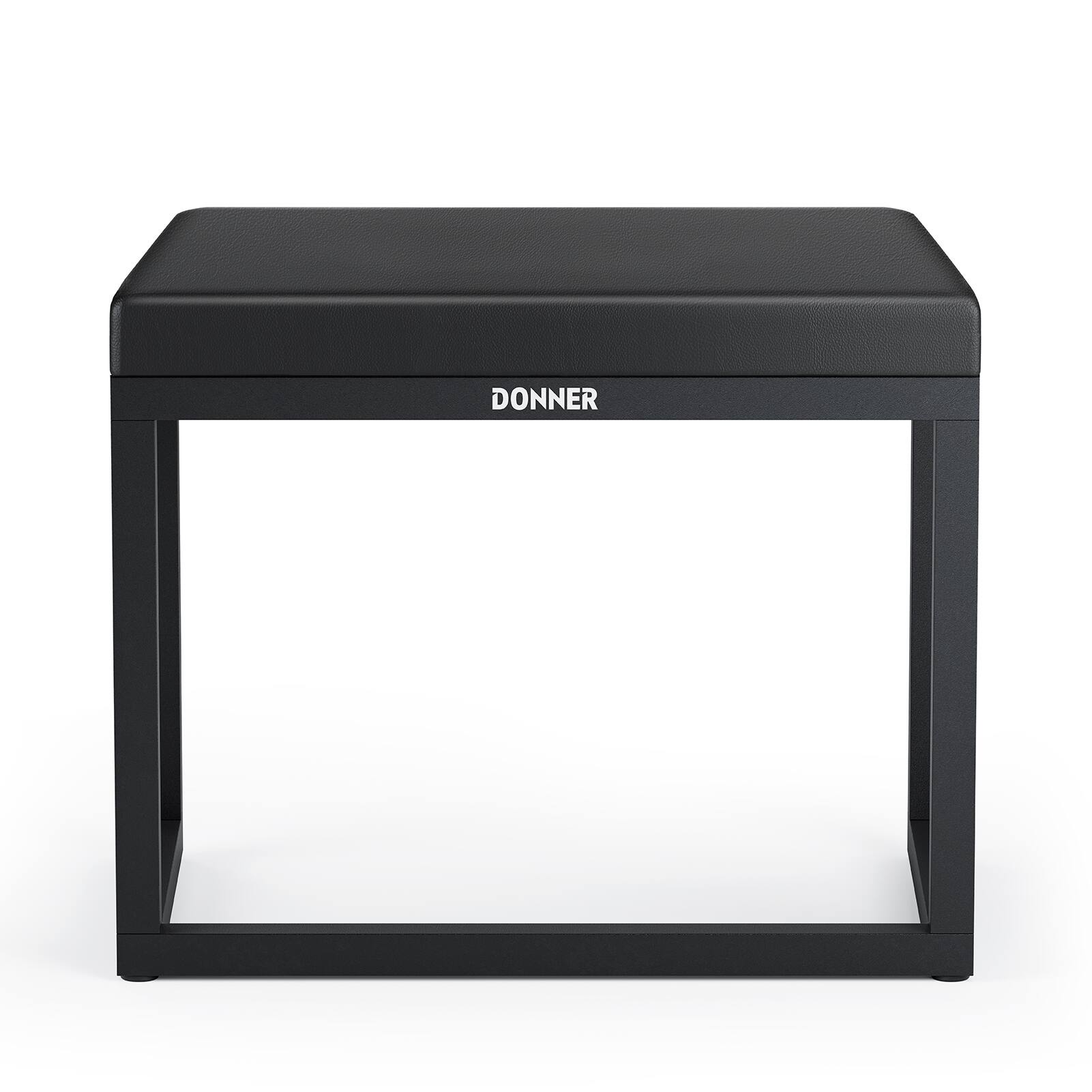 Front. Donner music - Donner DKB-200 Home Style Corrosion Resistant Metal Piano Bench - Black.