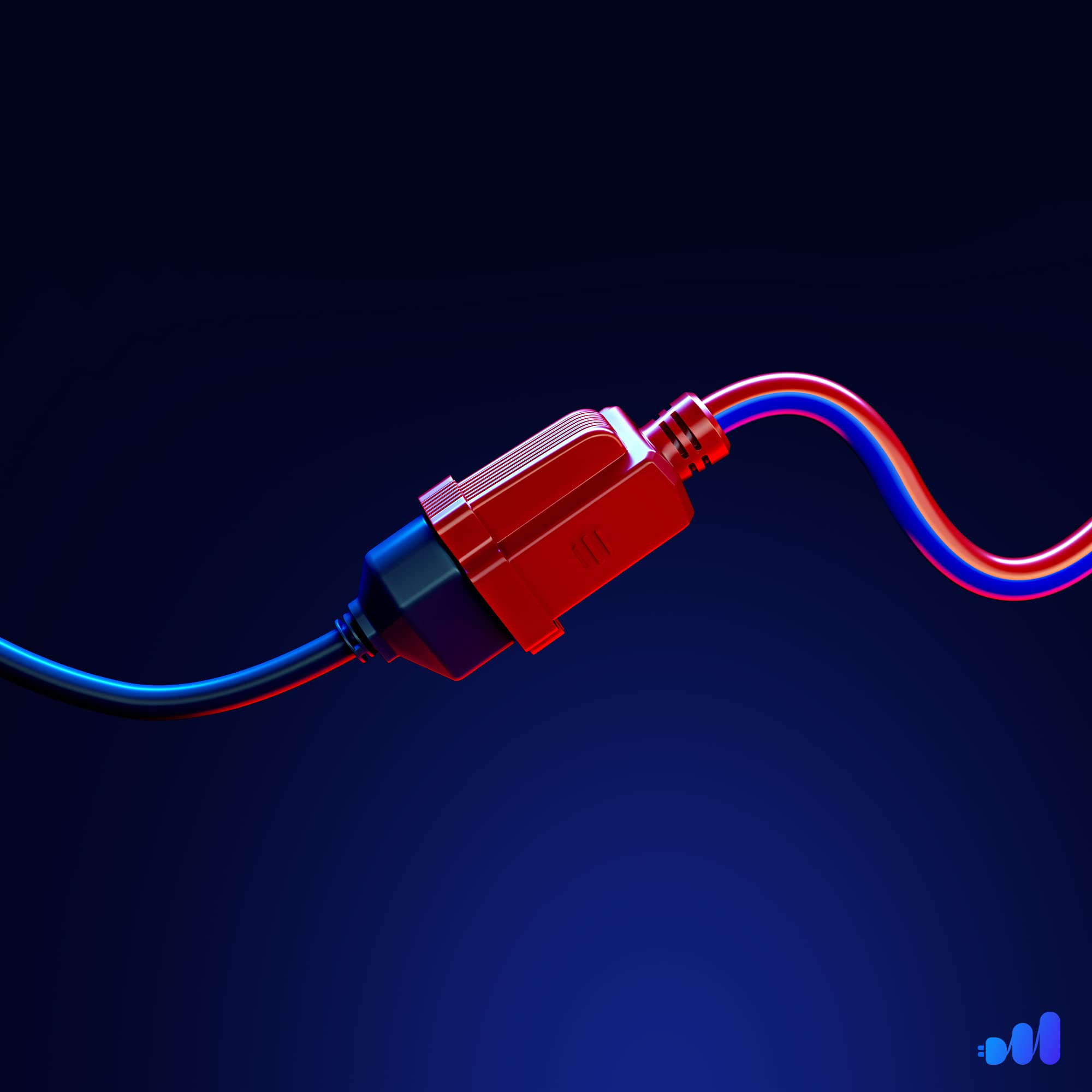 Alt View 7. Maximm - Extension Cord 30 ft, Extension Cord,16 Gauge, Heavy Duty Extension Cord ETL Listed - Blue and Orange.