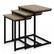 Alt View 17. Costway - 3 Pcs Nesting Coffee End Table Set Stacking Side Nightstand Living Room Gray - Gray.