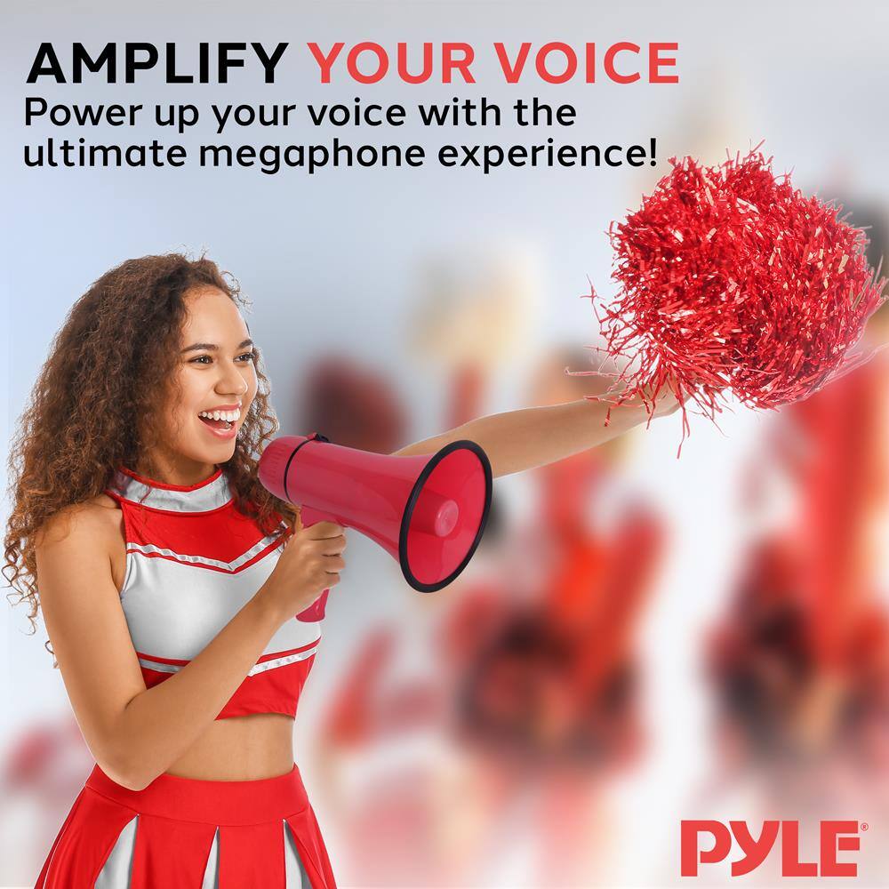 AMPLIFY YOUR VOICE  
Power up your voice with the ultimate megaphone experience!  

PYLE
