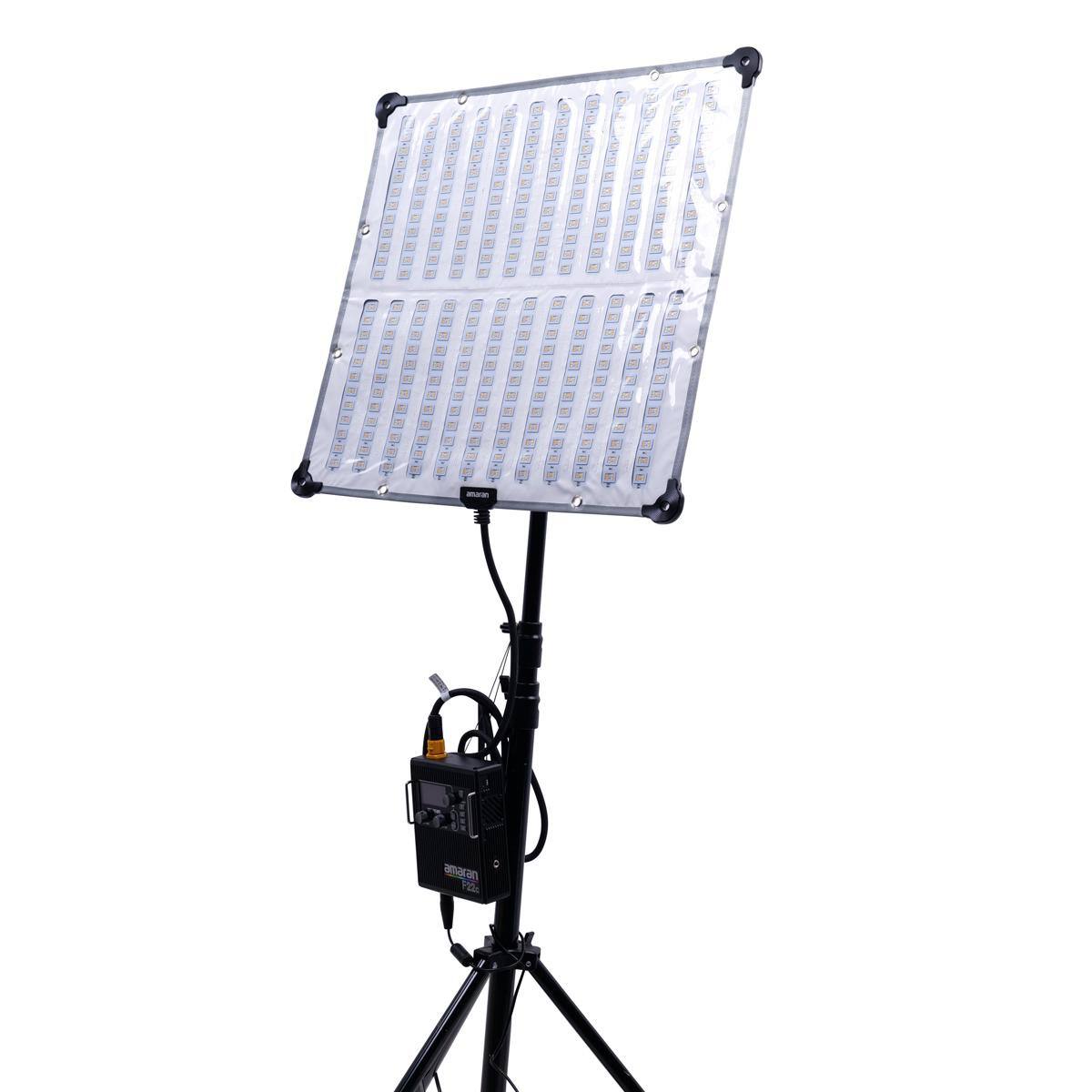 Alt View 5. Amaran - amaran F21c 2x1' 100W RGBWW Flexible LED Mat Fixture, Gold-Mount.