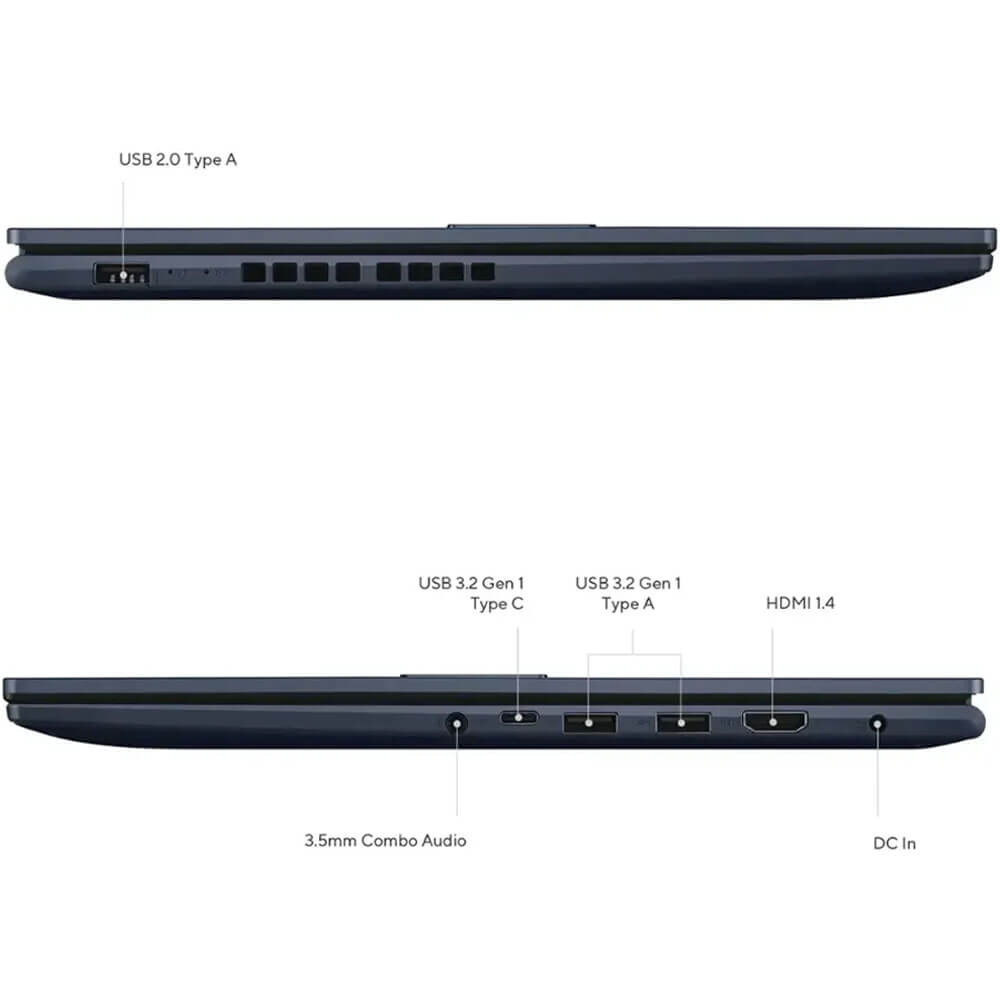USB 2.0 Type A  
USB 3.2 Gen 1 Type C  
USB 3.2 Gen 1 Type A  
HDMI 1.4  
3.5mm Combo Audio  
DC In