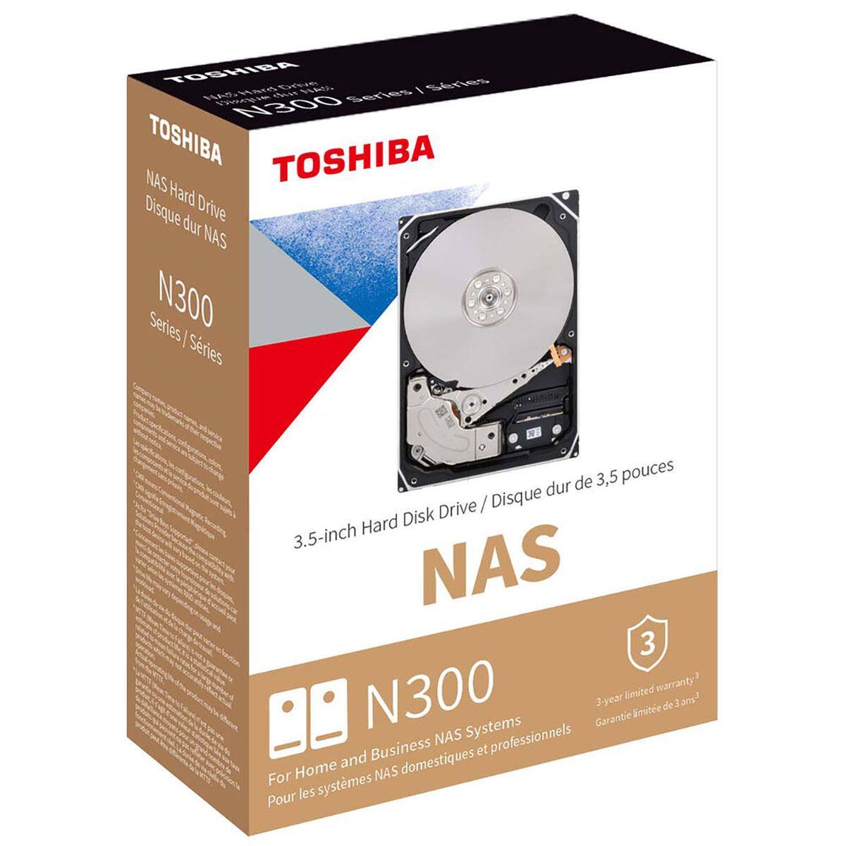TOSHIBA N300 Series / Série N300 TOSHIBA NAS Hard Drive / Disque dur NAS 3.5-inch Hard Disk Drive / Disque dur de 3,5 pouces 3-year limited warranty / Garantie limitée de 3 ans For Home and Business NAS Systems / Pour les systèmes NAS domestiques et professionnels