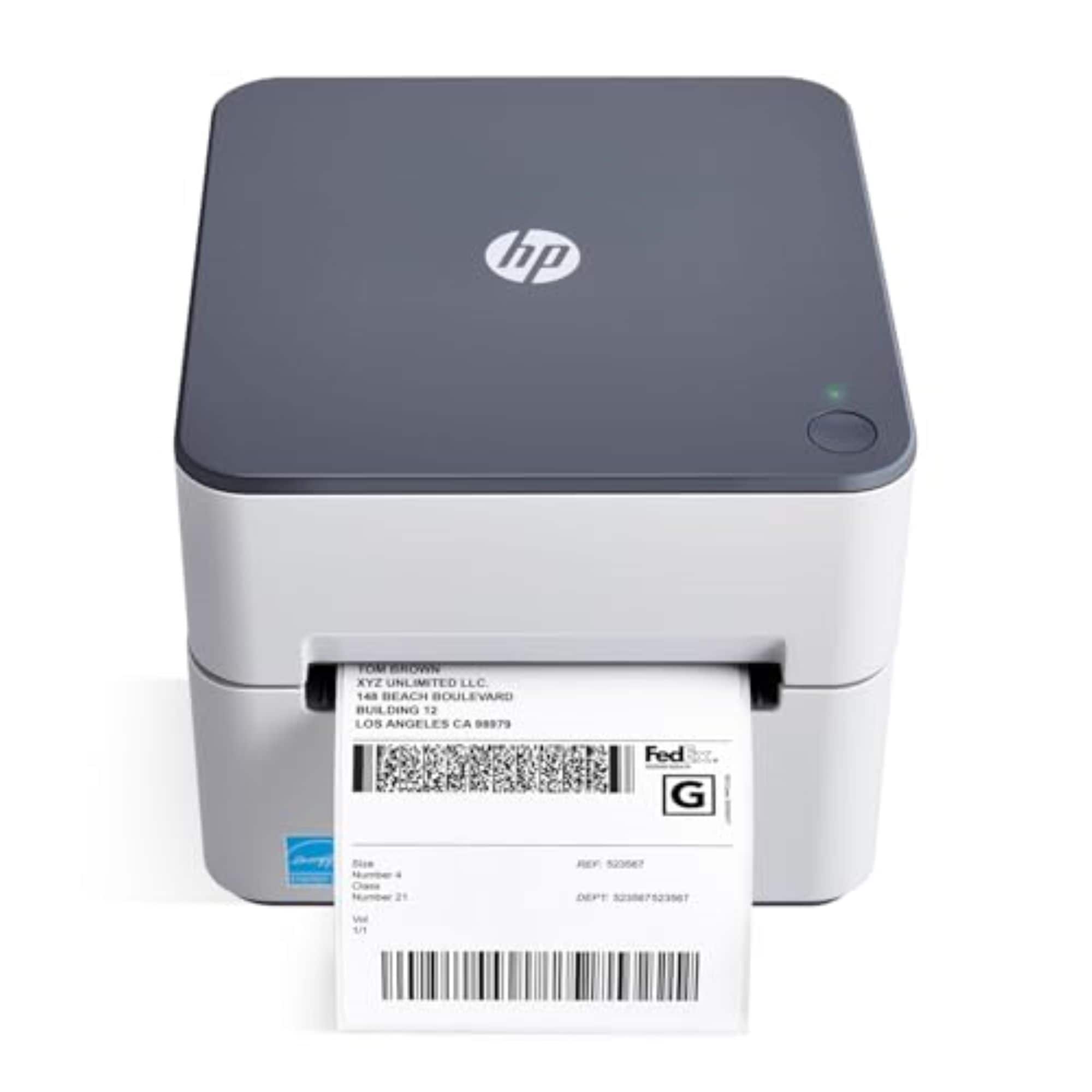 HP - Direct Thermal Label Printer 300 DPI – Fast, Industrial-Grade, Easy-to-Use with Ethernet Port - Grey