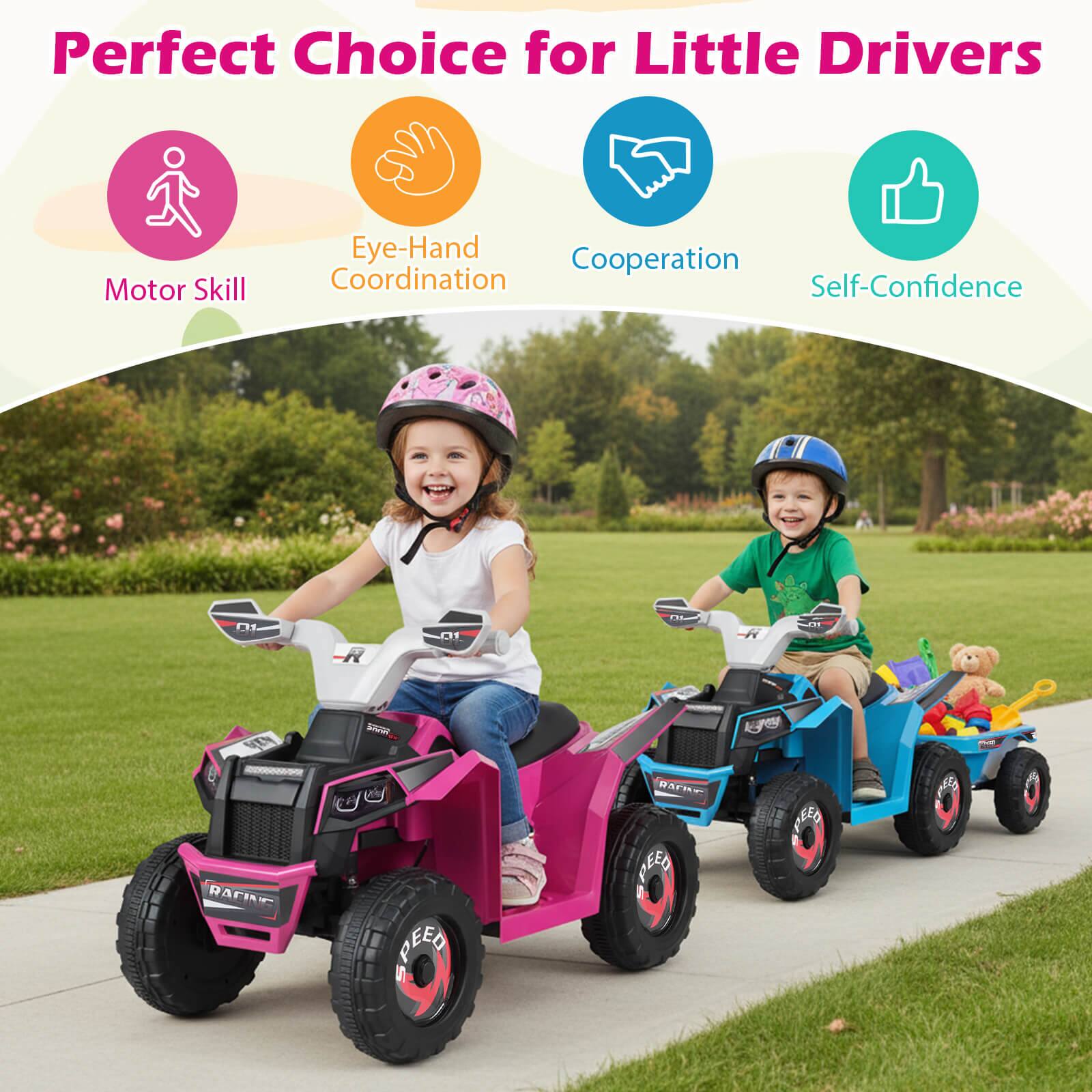 Perfect Choice for Little Drivers

- Motor Skill
- Eye-Hand Coordination
- Cooperation
- Self-Confidence