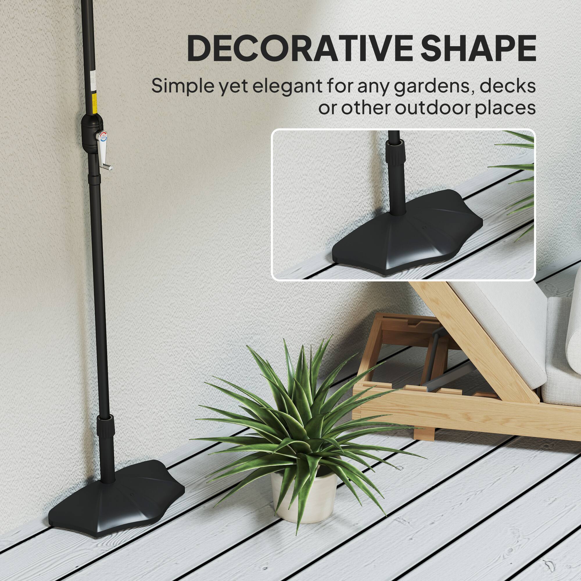 DECORATIVE SHAPE
Simple yet elegant for any gardens, decks or other outdoor places