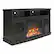 Angle. Ameriwood Home - Barrow Creek Fireplace Console - Black Oak.