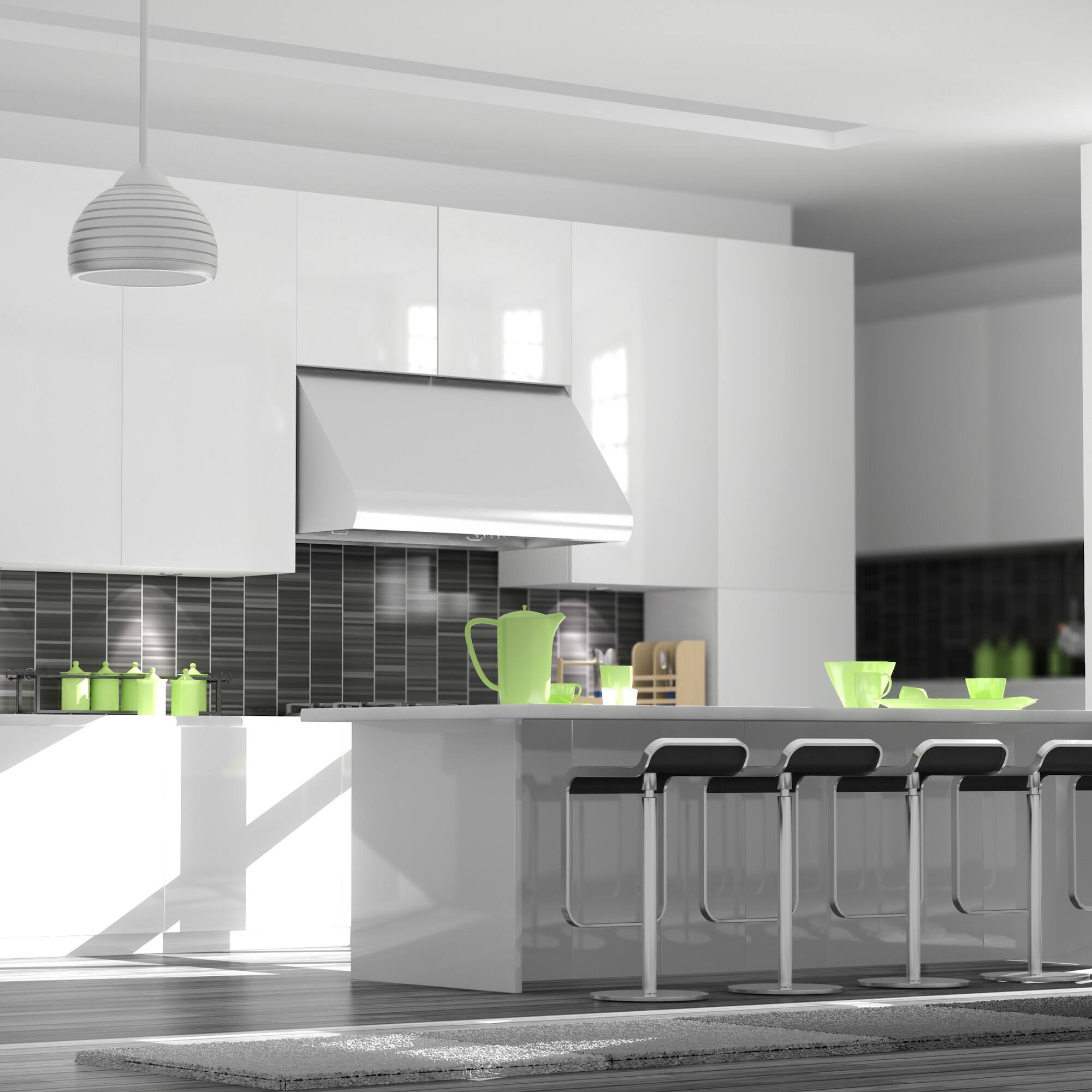 Alt View 4. ZLINE - 60" Convertible Vent Under Cabinet Range Hood in Stainless Steel - Brushed Stainless Steel.