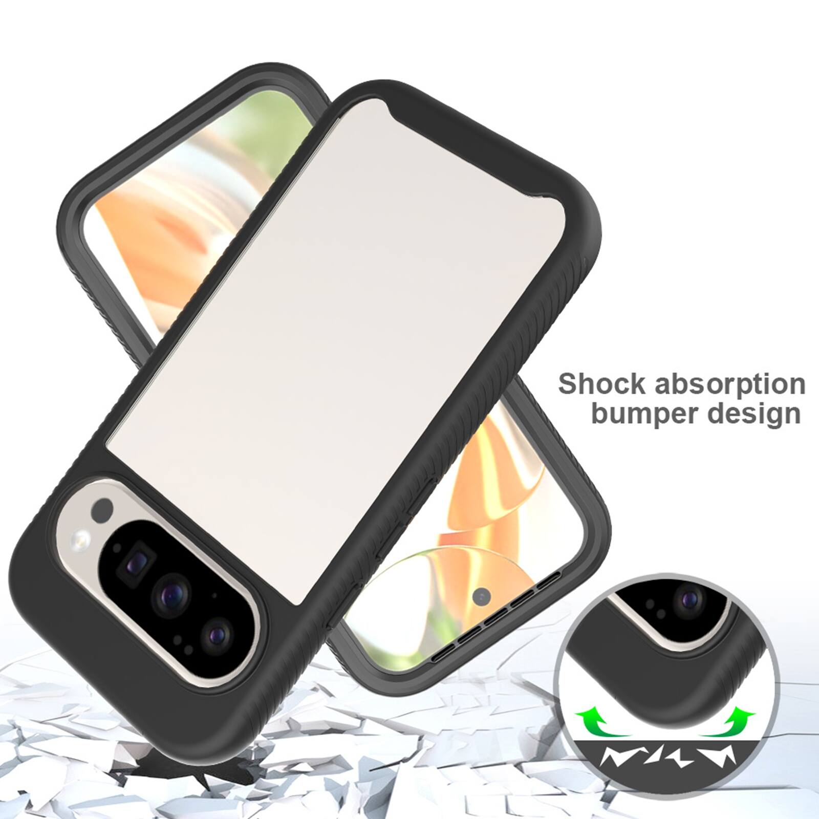 Shock absorption bumper design