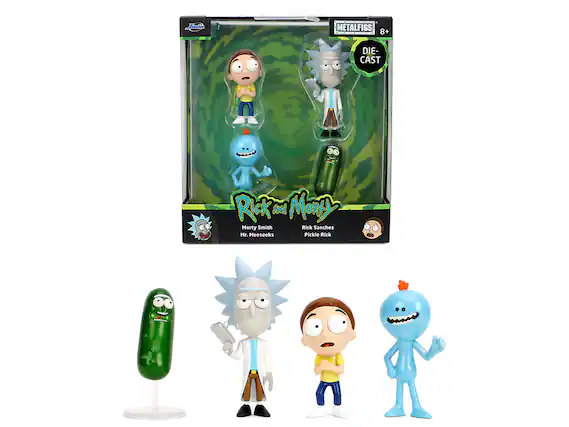 Ja + METALFIGS 8+ DIE-CAST
Rick and Morty
Morty Smith
Rick Sanchez
Mr. Meeseeks
Pickle Rick