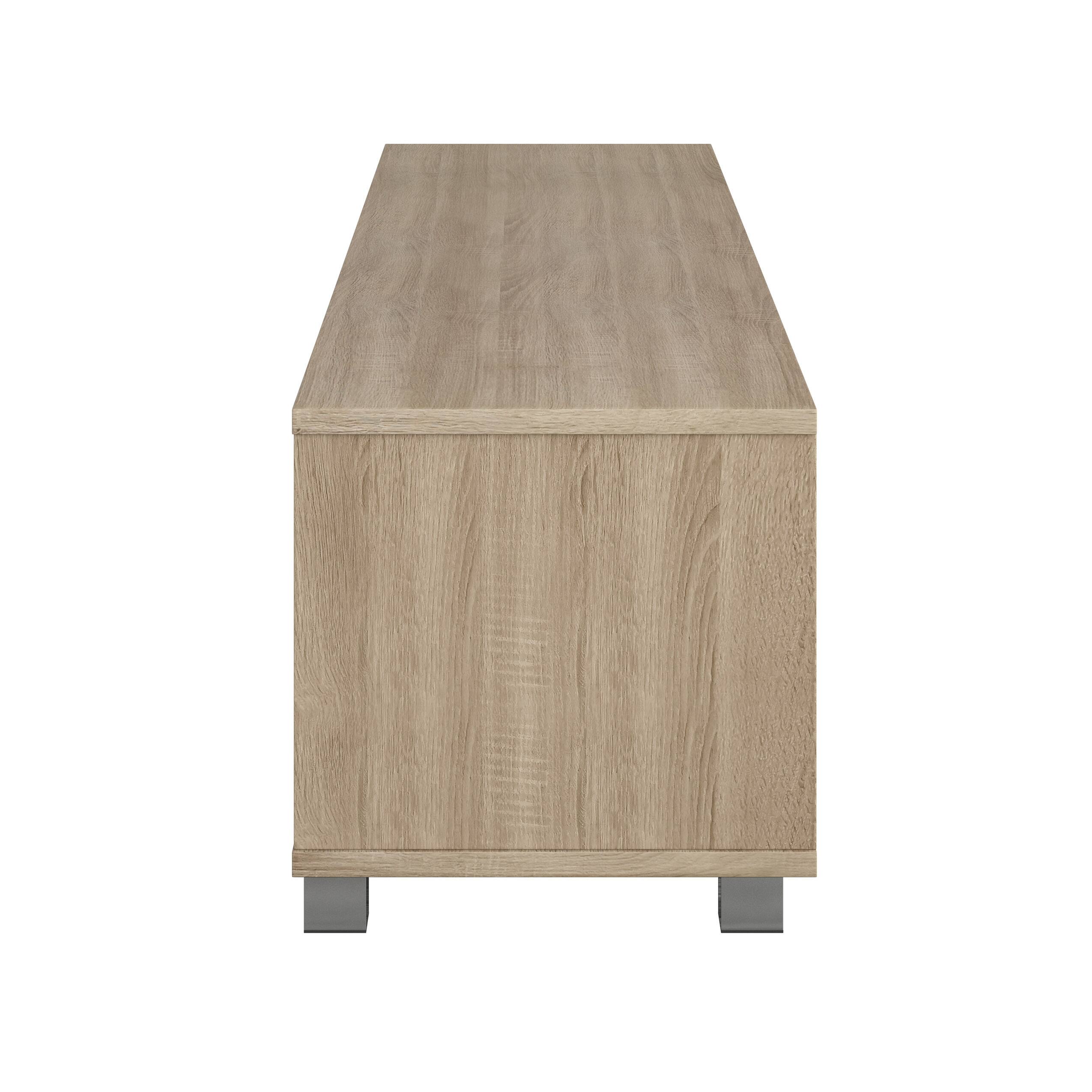 Alt View 32. CorLiving - Hollywood Collection TV Stand with Open and Closed Cabinets for Most TVs up to 85" - White.