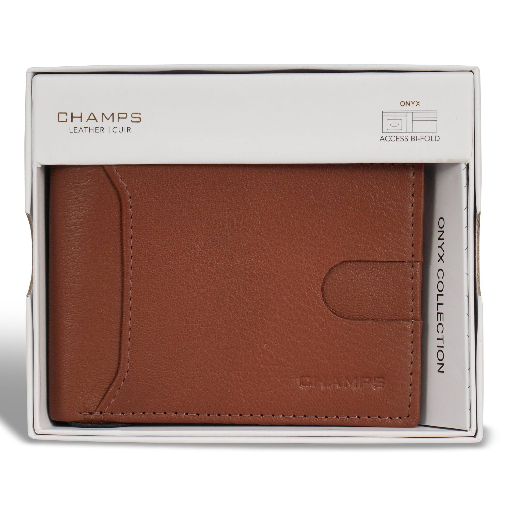 CHAMPS  
LEATHER | CUIR  

ONYX  
ACCESS BI-FOLD  

ONYX COLLECTION  

CHAMPS