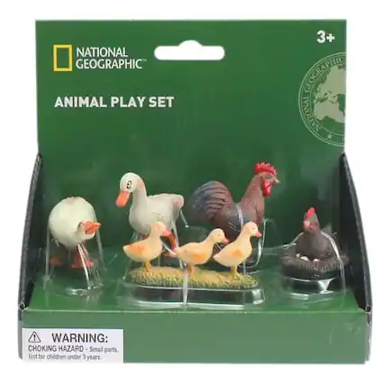 NATIONAL GEOGRAPHIC
ANIMAL PLAY SET
3+
WARNING: CHOKING HAZARD - Small parts. Not for children under 3 years.