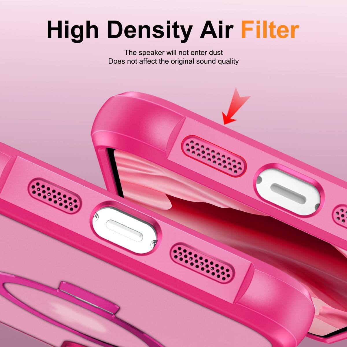 High Density Air Filter

The speaker will not enter dust  
Does not affect the original sound quality