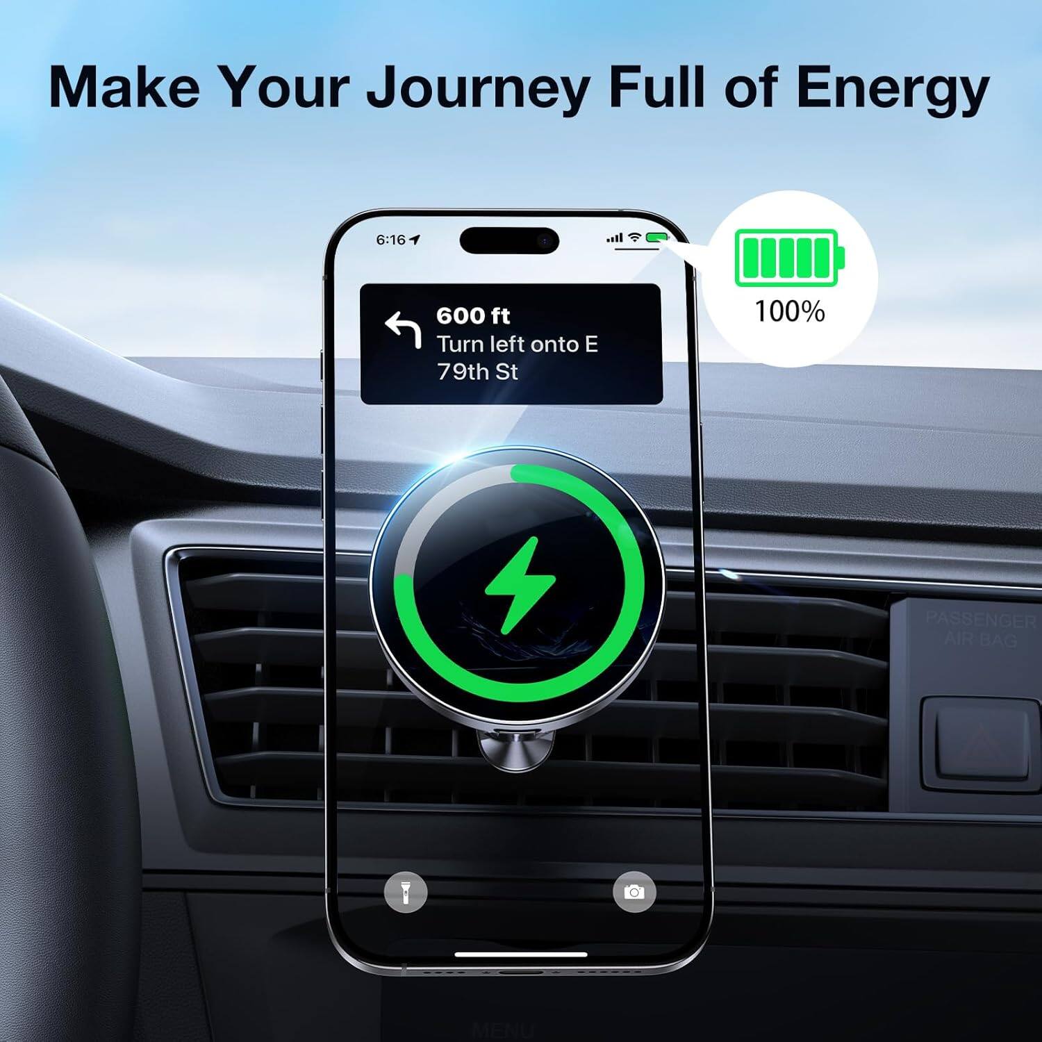 Make Your Journey Full of Energy

6:16

600 ft
Turn left onto E 79th St

100% PASSENGER AIR BAG

MENU