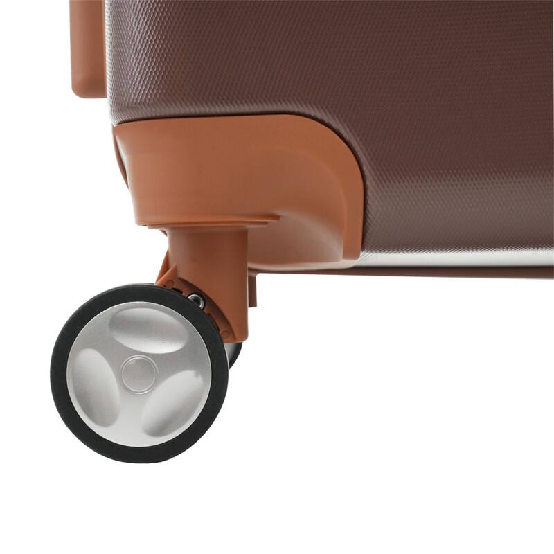 Alt View 8. HTUTWOO - Hardshell Luggage Sets 3 Pieces - 20"+24" Luggages and Cosmetic Case, Spinner Suitcase with TSA Lock, Lightweight - Brown.