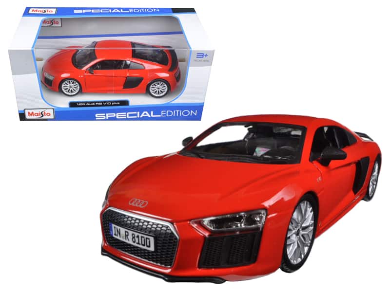 Audi R8 V10 Plus Special Edition 1/24 Diecast Model Car by Maisto - Red
