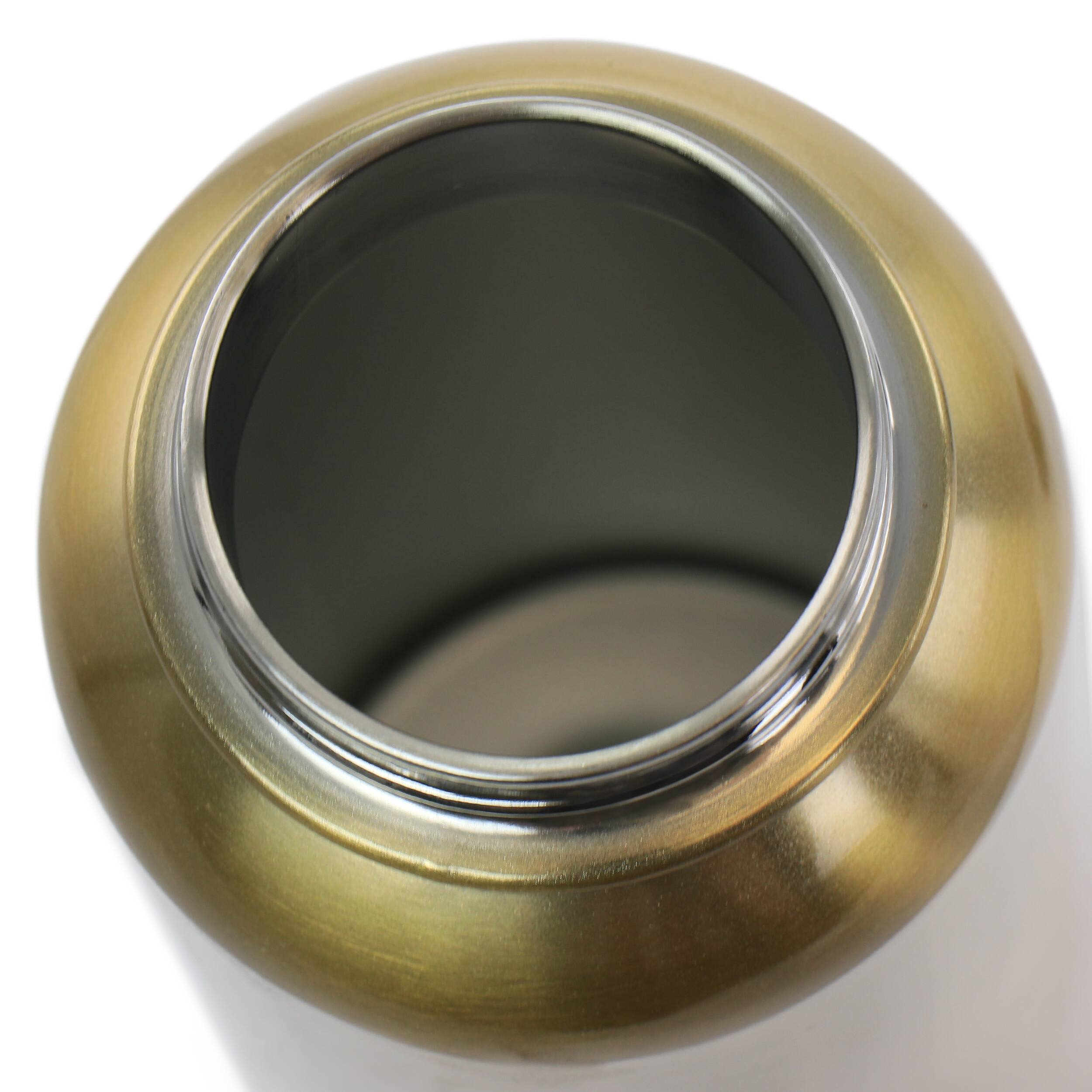 Alt View 3. Gibson - WAO 38 Ounce Stainless Steel Insulated Thermal Bottle with Lid in Dark Gold - Dark Gold.