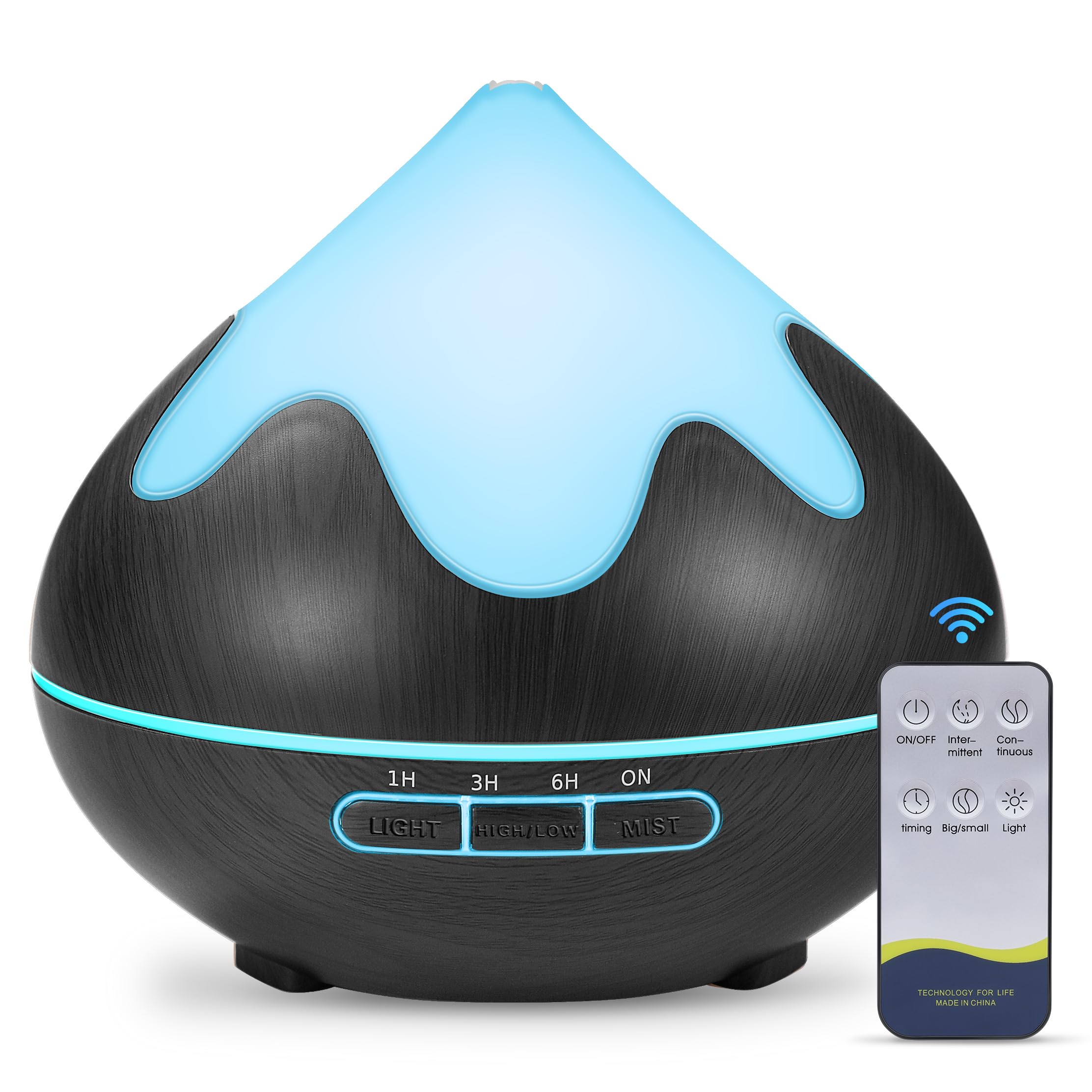 1H 3H 6H ON  
LIGHT HIGH/LOW MIST  
ON/OFF  
Intermittent  
Continuous  
timing  
Big/small  
Light  
TECHNOLOGY FOR LIFE  
MADE IN CHINA