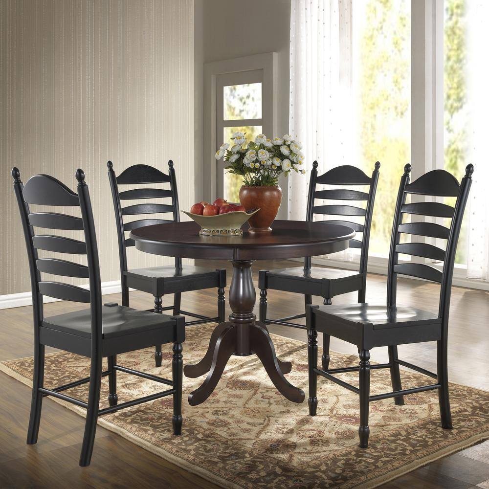 Alt View 4. Carolina Chair & Table - Fairview 42" Round Pedestal Dining Table - Espresso - Brown.