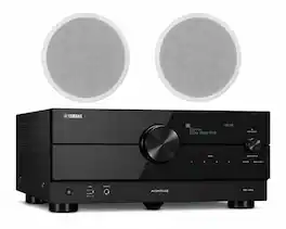 Yamaha - RX-A2A 7.2-Channel 8K AV Receiver Speaker Bundle - Black