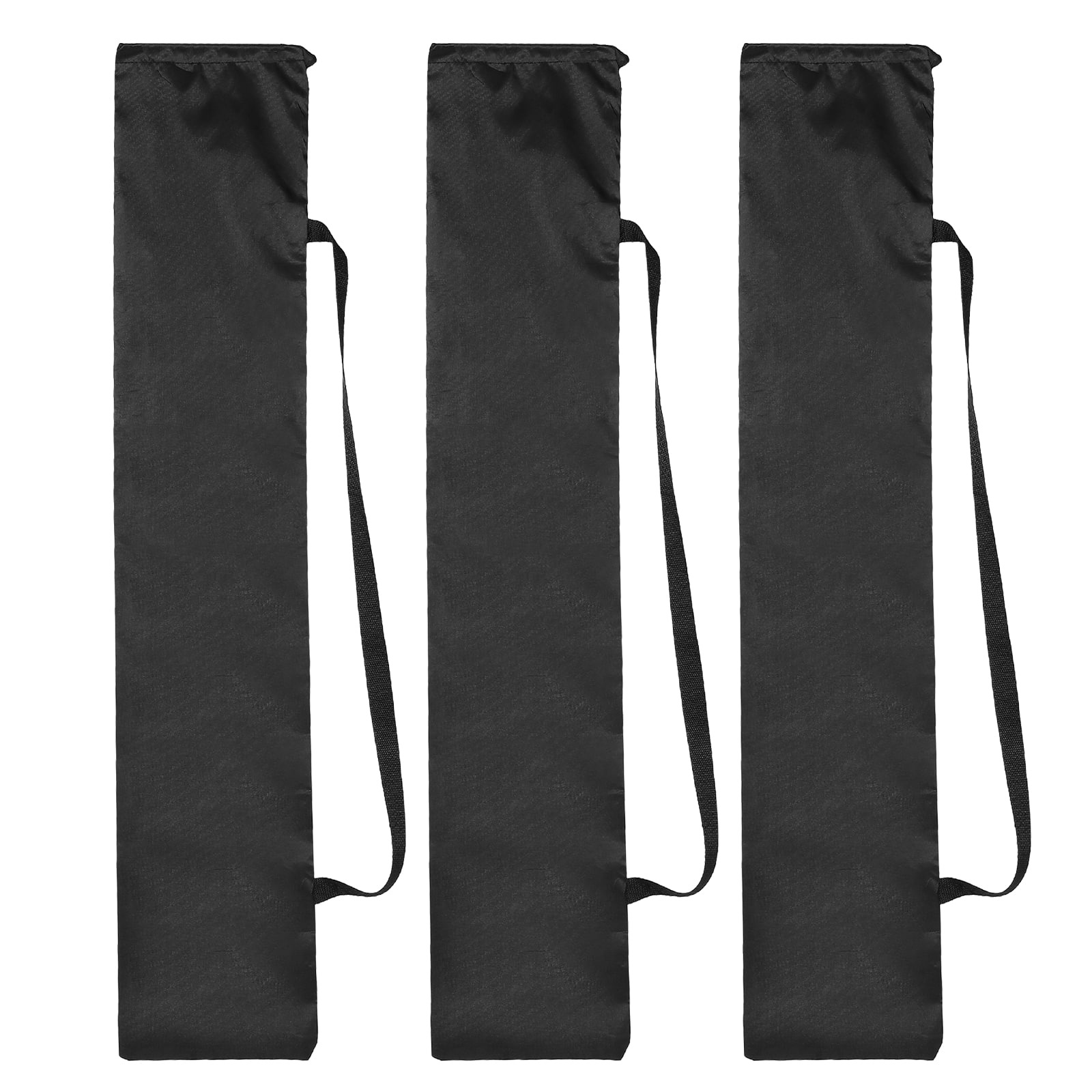 Unique Bargains - 39"x8" Tripod Case, 3pcs Oxford Padded Bag for Camera Gear, Mic, Light Stand - Black