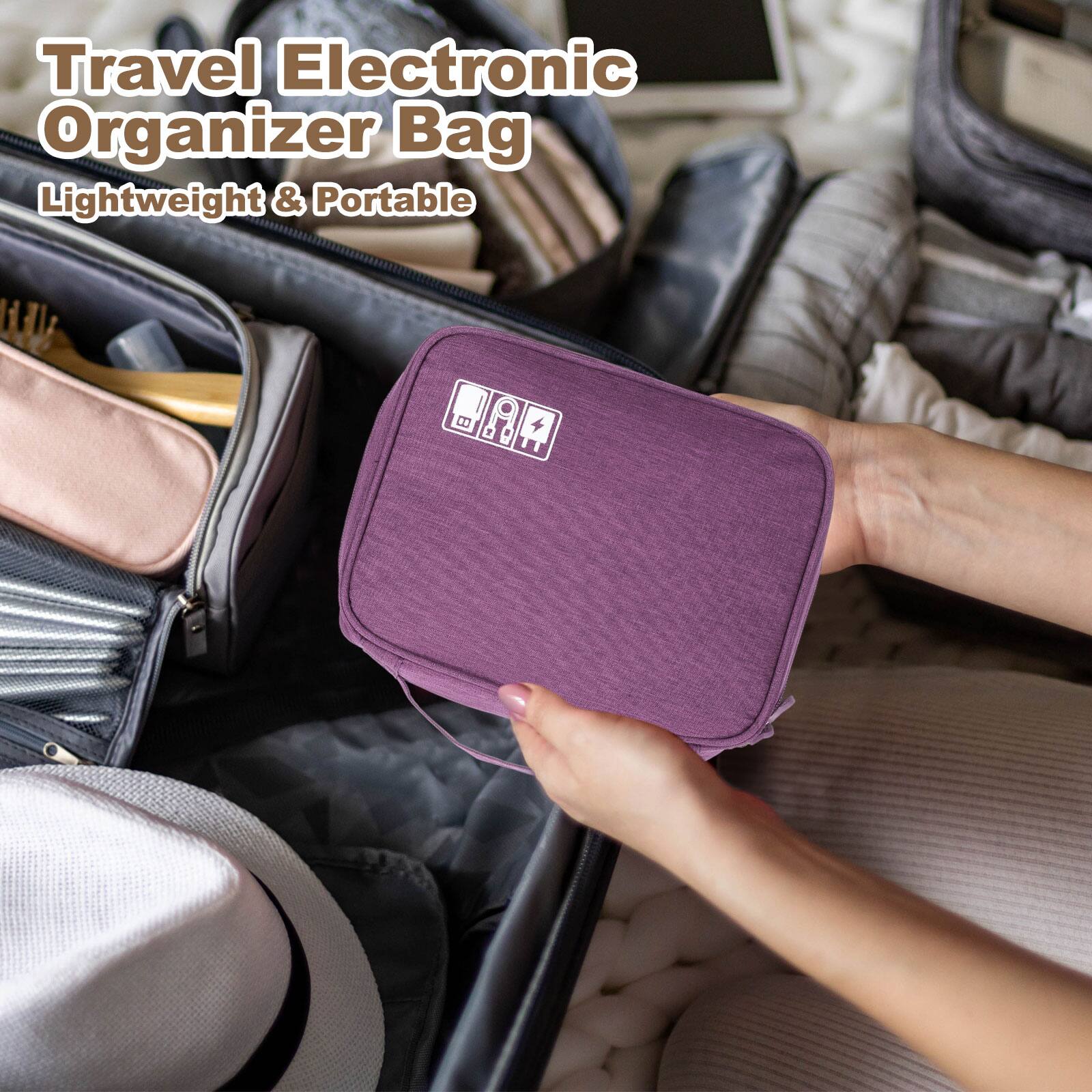Travel Electronic Organizer Bag  
Lightweight & Portable