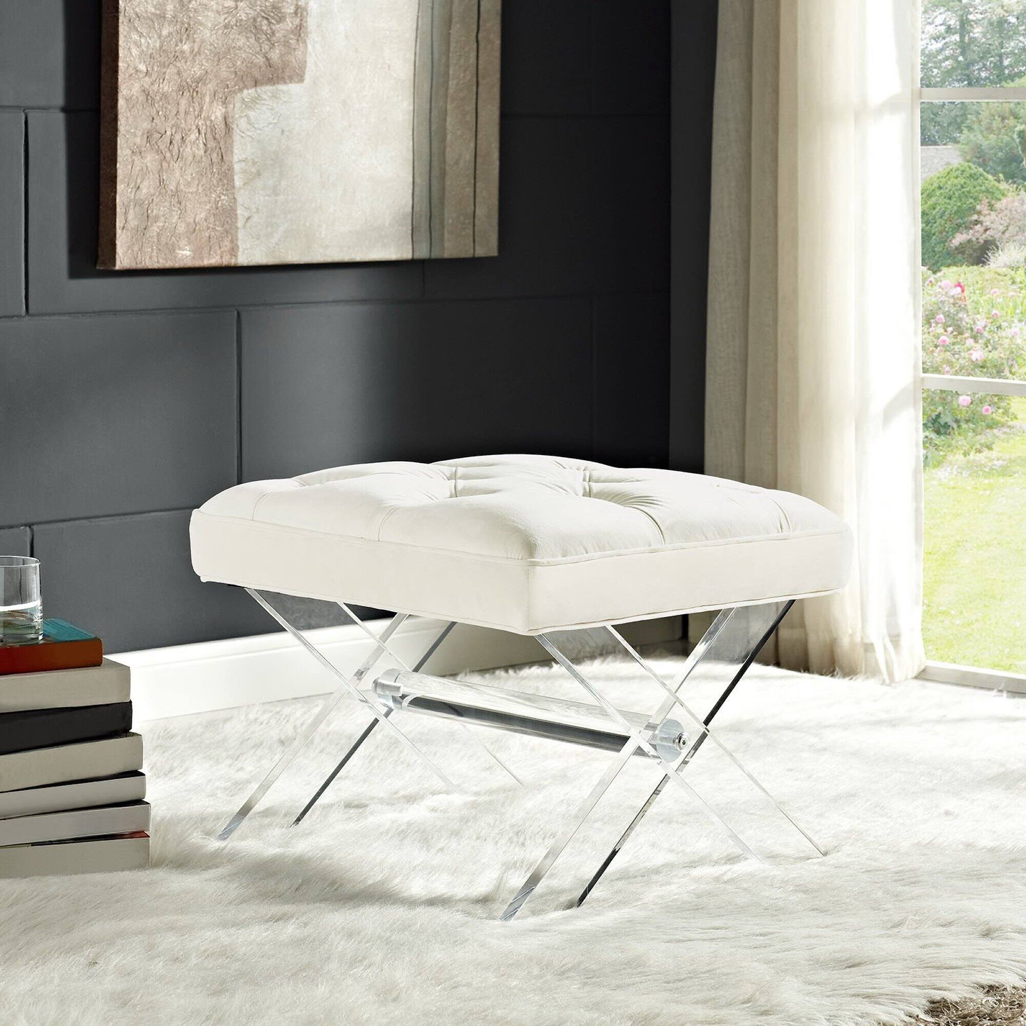 Back. Modway - Swift Bench by Modway - White.