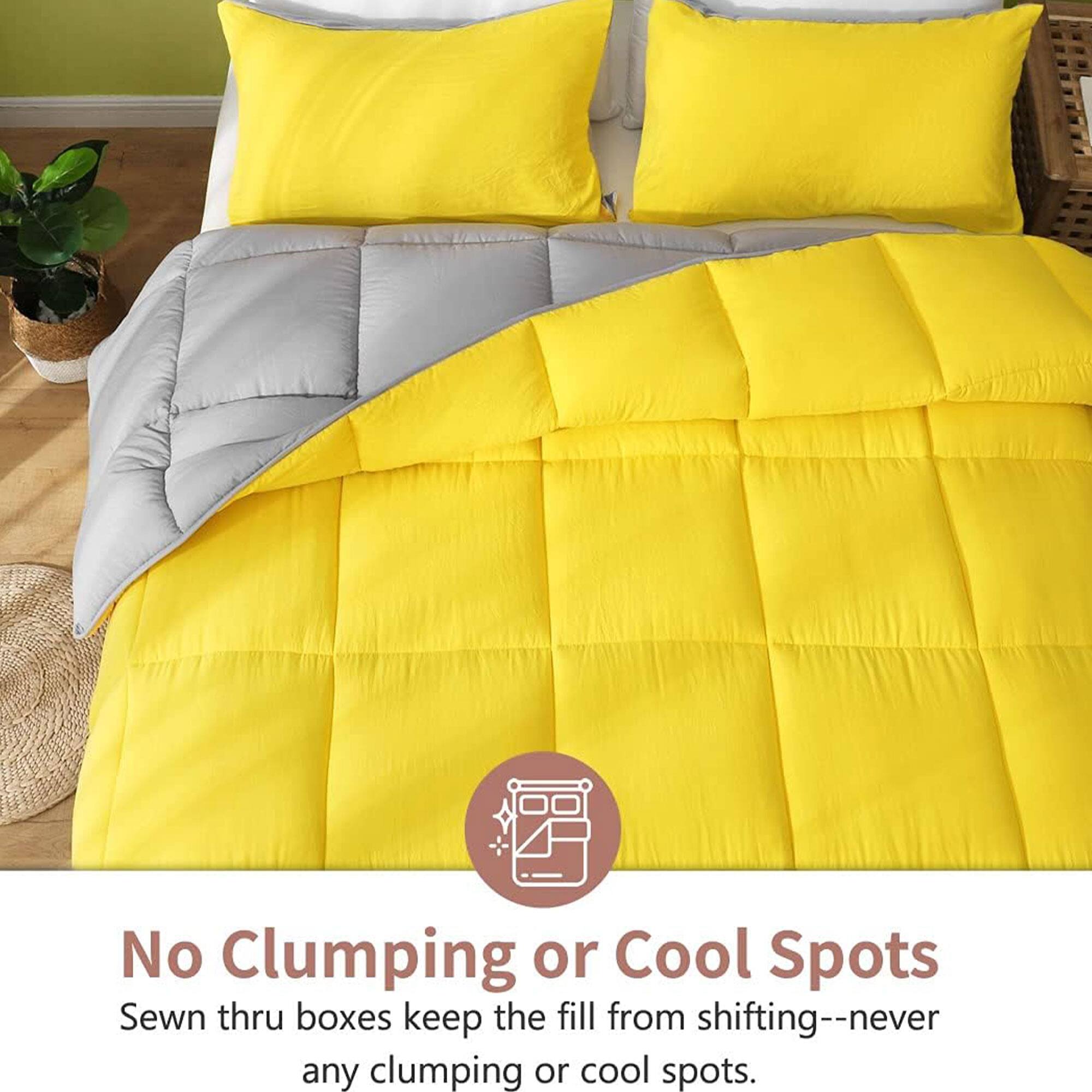 No Clumping or Cool Spots  
Sewn thru boxes keep the fill from shifting--never any clumping or cool spots.