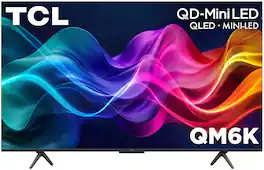 TCL - 50" Class QM6K Series 4K UHD HDR QD Mini LED Smart TV with Google TV (2025)
