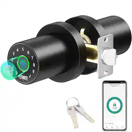 Fitnate - 4 in 1 Smart Fingerprint Door Lock - Black