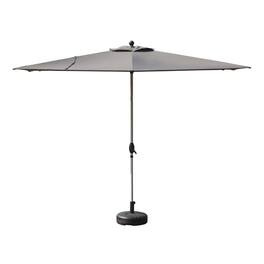 Ecooso - Rectangle Patio Umbrella with Crank Lift and Tilt Function, (Base not included) - Gray
