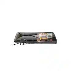 Front. hoco. - DV4 HD Dash Cam – Rearview Mirror Driving Recorder, 4.5" IPS Screen, Dual Front & Rear Recording, Waterproof - Black.