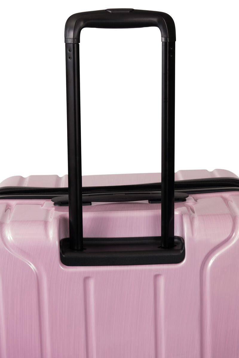 Alt View 4. Nonstop - New York Elite 3 Piece (20"/24"/28") Luggage Set With Powerbank & 3 Packing Cubes - Blush Pink.