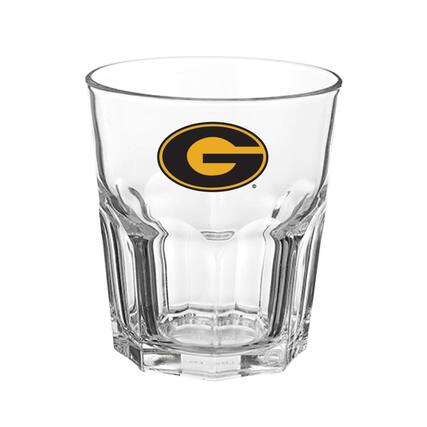 Front. Indigo Falls - Grambling Tigers 13oz. Hexagon Rock Glass - Multicolor.