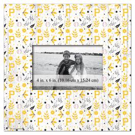 Fan Creations - Pittsburgh Pirates 10'' x 10'' Floral Pattern Frame - Multicolor
