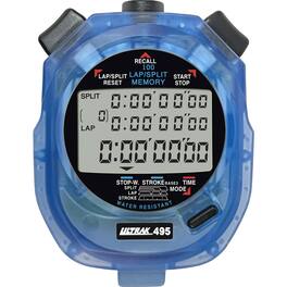 Ultrak - 495-100 Dual Split Memory Stopwatch - Translucent Blue