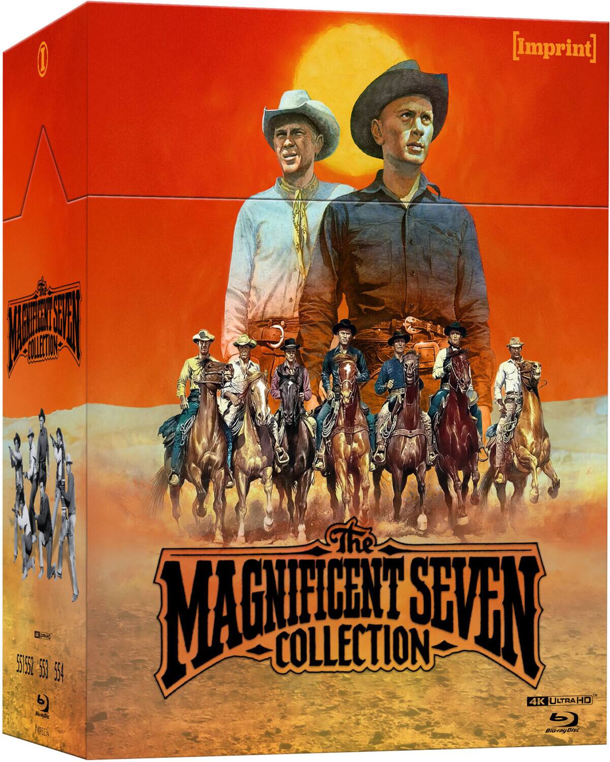 Front. The Magnificent Seven Collection (1960-1972)   - 4K Blu-Ray.