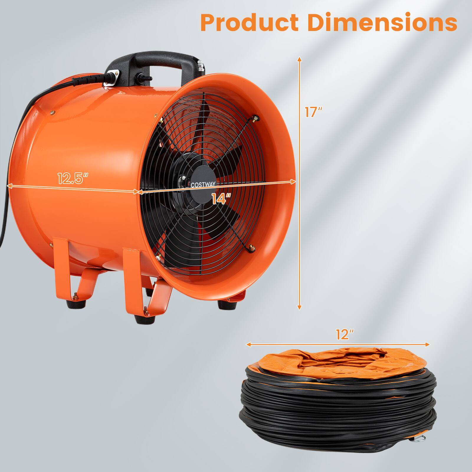 Product Dimensions

17"  
12.5"  
COSTWAY 14"  
12"