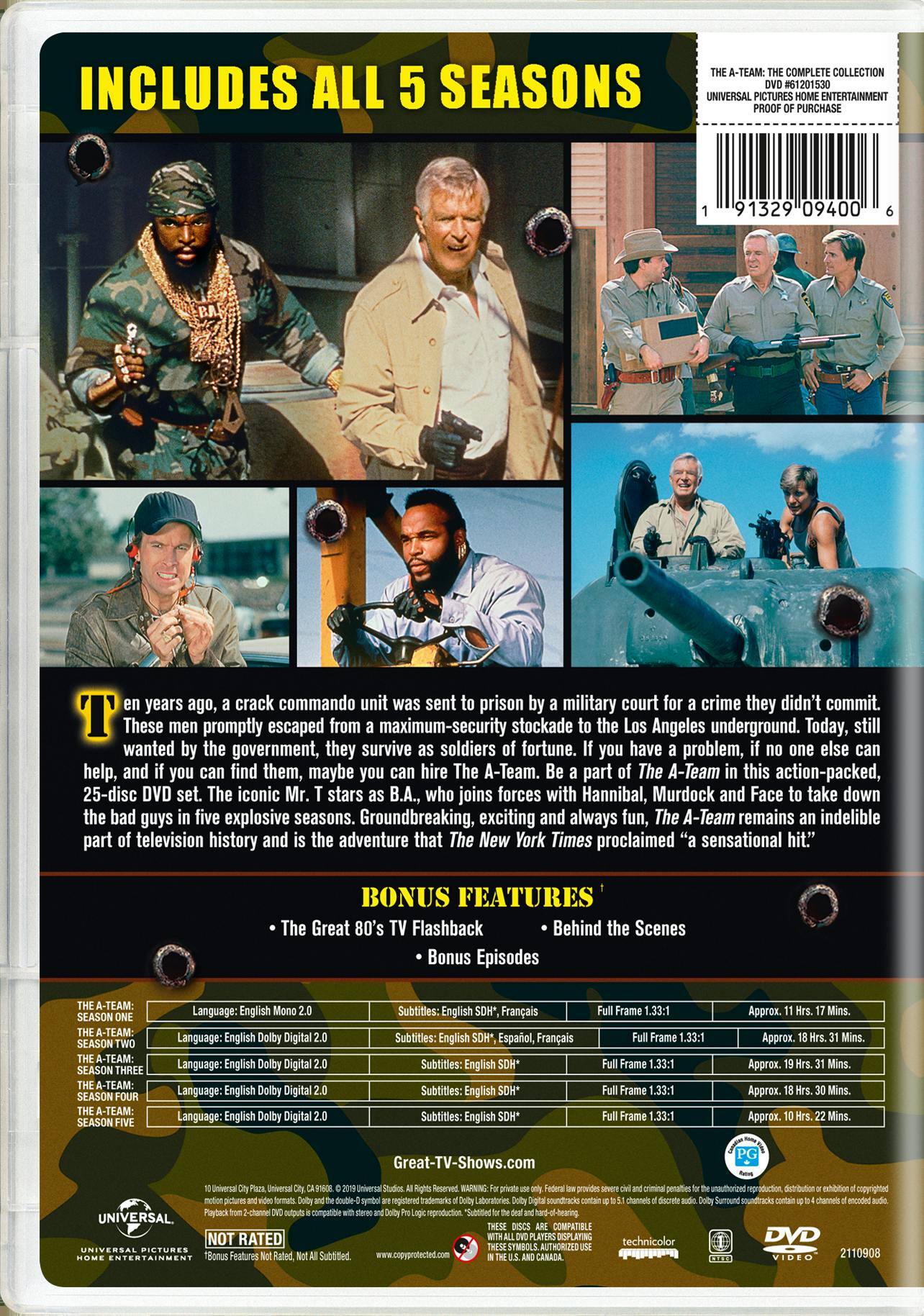 Angle. The A-Team: The Complete Series (DVD Set) [DVD].