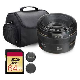 Canon - EF 50mm f/1.4 USM Lens | Fast f/1.4 Aperture & Smooth Autofocus + More - Black