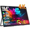 18.4" 3840x2160
4K
100% DCI-P3
VESA 75x75mm
10 Bit
4KHDR
FreeSync
QLED