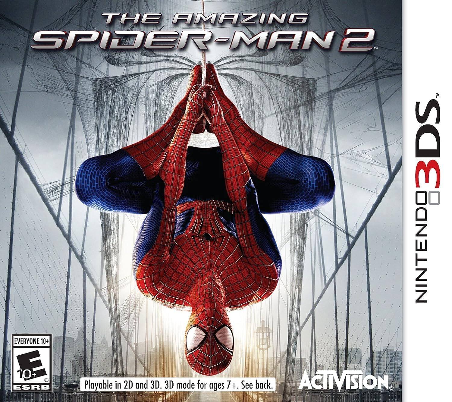 THE AMAZING SPIDER-MAN 2  
NINTENDO 3DS  
EVERYONE 10+  
ESRB E 10+  
Playable in 2D and 3D. 3D mode for ages 7+. See back.  
ACTIVISION - E10+ (Everyone 10+)