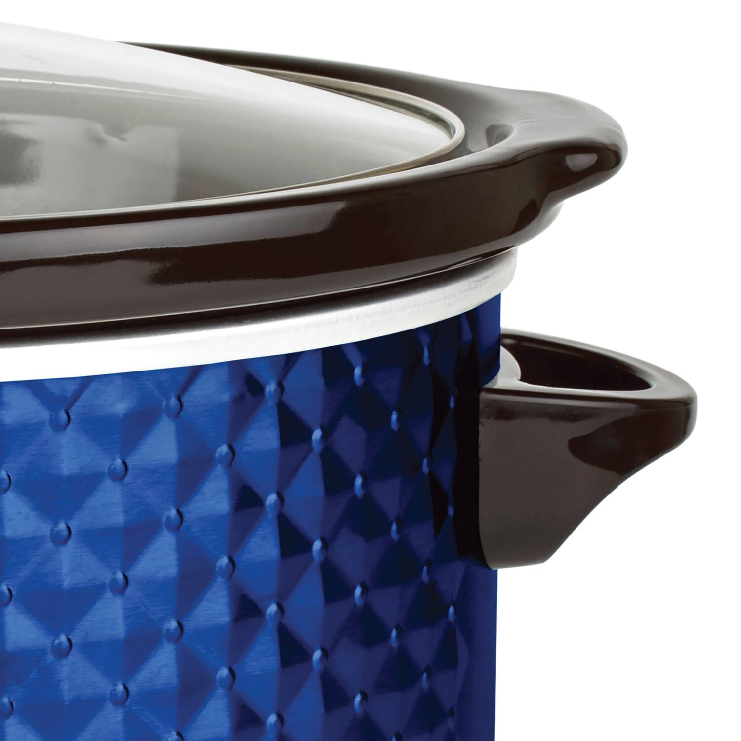 Alt View 1. Brentwood - 7-Qt. Slow Cooker - Blue.