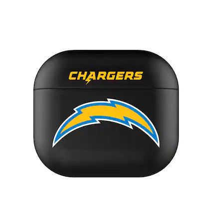 Front. Keyscaper - Los Angeles Chargers Black Los Angeles Chargers Insignia AirPods 3rd Gen Case Cover - Black.