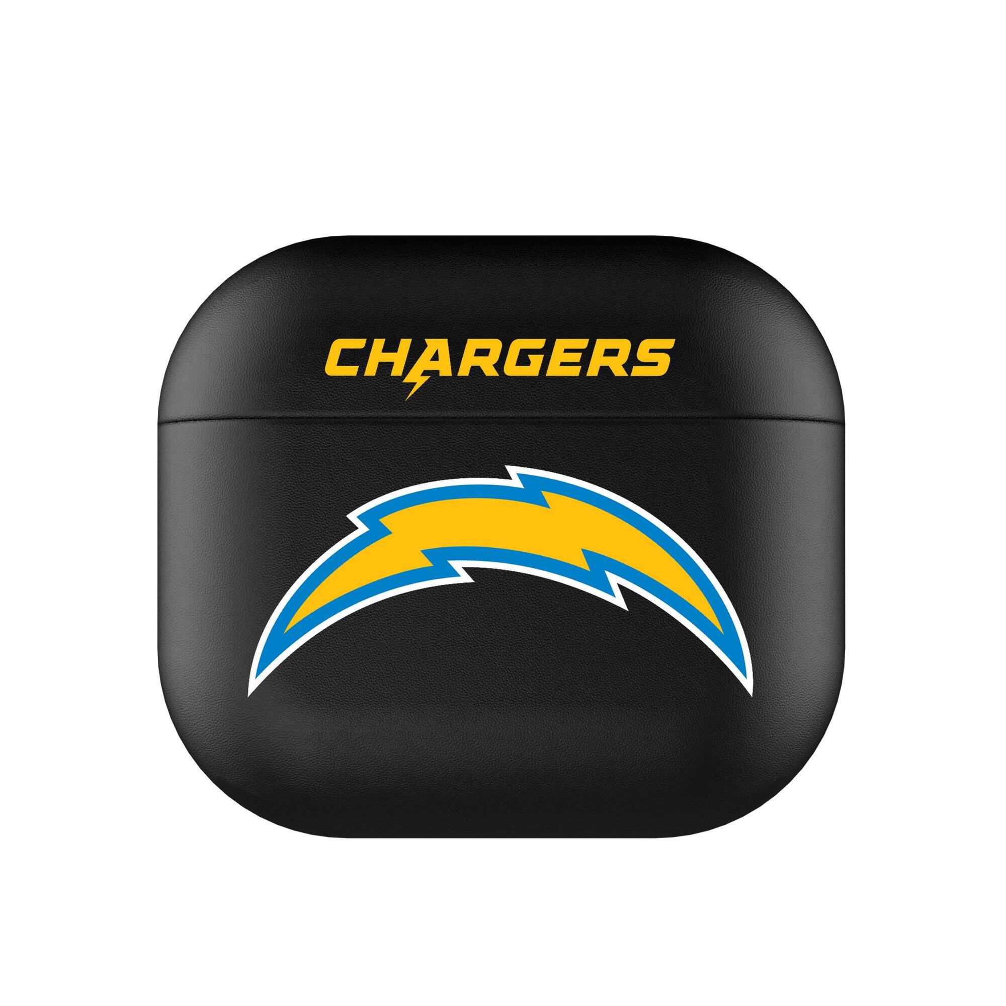 Front. Keyscaper - Los Angeles Chargers Black Los Angeles Chargers Insignia AirPods 3rd Gen Case Cover - Black.